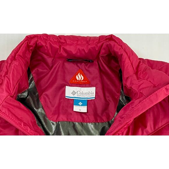 Columbia Morning Light II Sz M Pink Fitted Insulated Omni-Heat Jacket Snow Ski - Picture 7 of 10